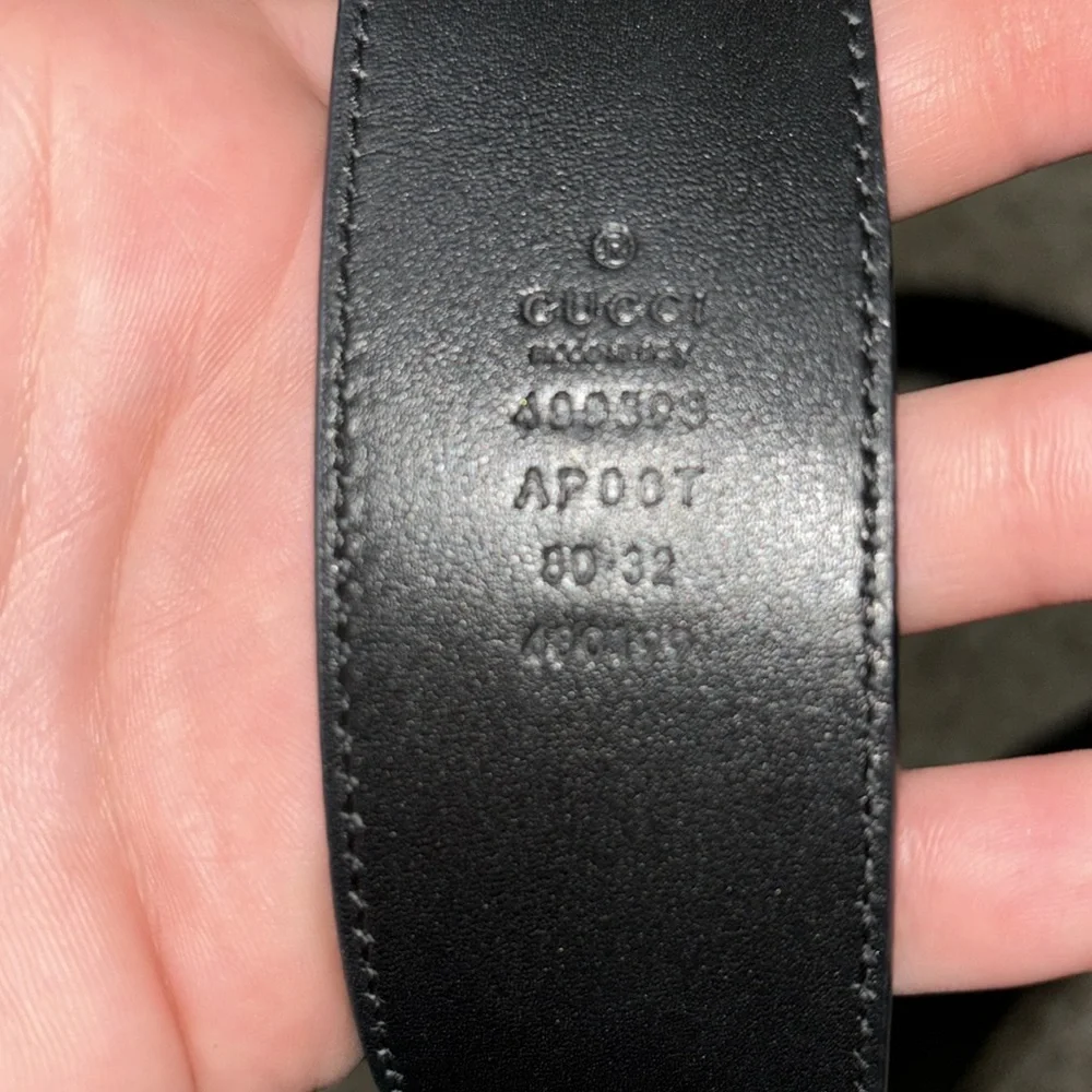 Black GG Marmont Belt